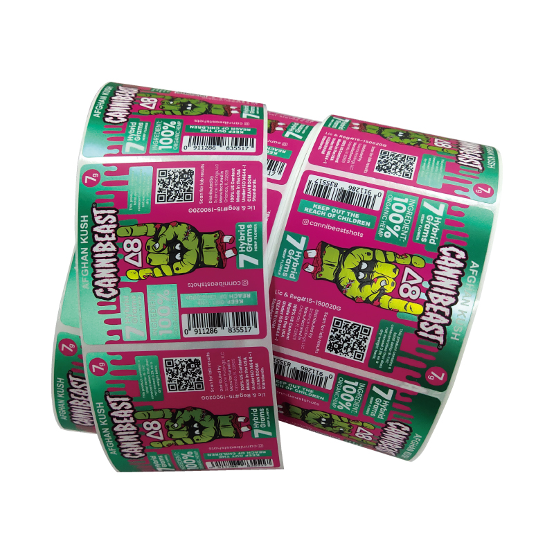 Custom Printing Metallic Foil Shiny Label for Bottle Package