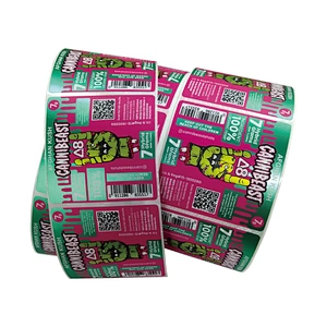 Custom Printing Metallic Foil Shiny Label for Bottle Package