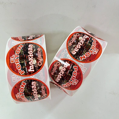Custom Package Logo Sticker For Food