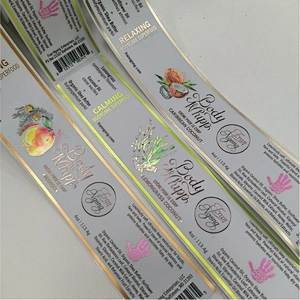 Custom cosmetics bottle Label stickers