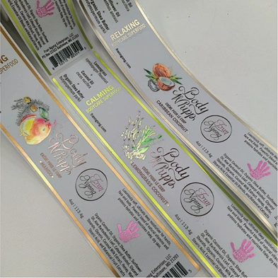 Custom cosmetics bottle Label stickers