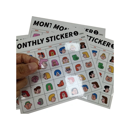 Custom Kiss Cut Clear Transparent Sticker Sheets
