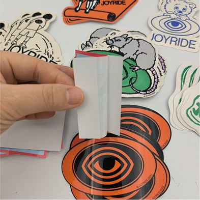 Waterproof Die cut self adhesive sticker permanent kids cartoon label vinyl sticker