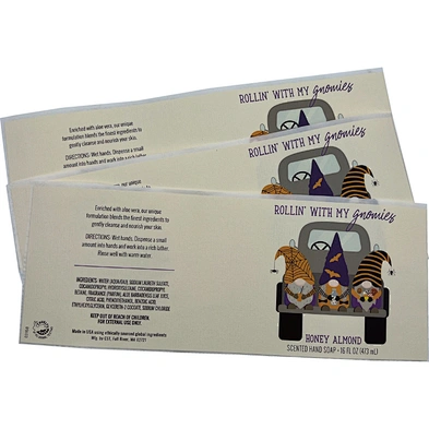 Custom Cream Textured Paper Label