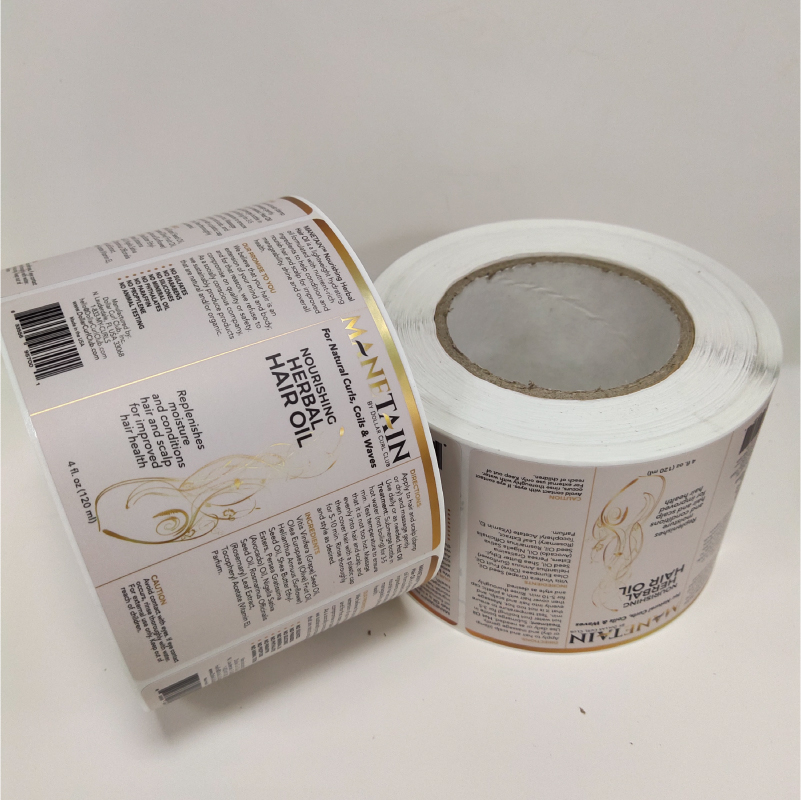 custom label for cosmetic bottle