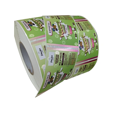 Custom Private Roll White Vinyl Label Organic Hemp Oil Logo Sticker Printing for 10 ml 30 ml 60ml Oil Bottle