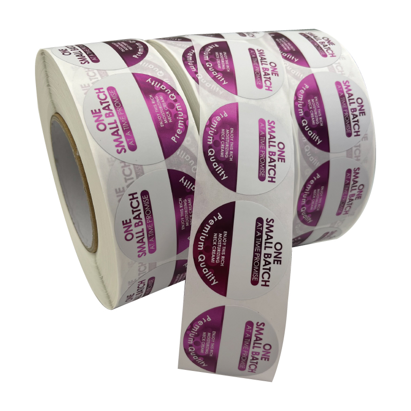 Custom Printing Waterproof Silver PP Material Metallic Foil Label for Cosmetic