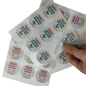 Custom Printing Waterproof Food Label Sticker in Sheet