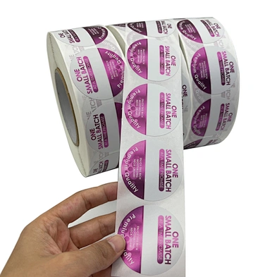 Custom Printing Waterproof Silver PP Material Metallic Foil Label for Cosmetic