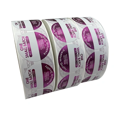 Custom Printing Waterproof Silver PP Material Metallic Foil Label for Cosmetic