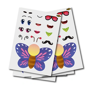 Custom Carton Sticker Kiss Cut A5 Sheet