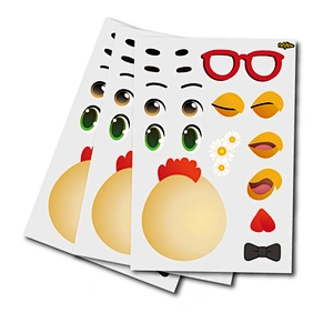 Custom Carton Sticker Kiss Cut A5 Sheet