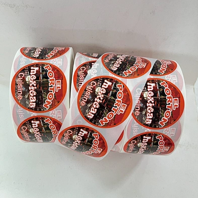 Custom Package Logo Sticker For Food