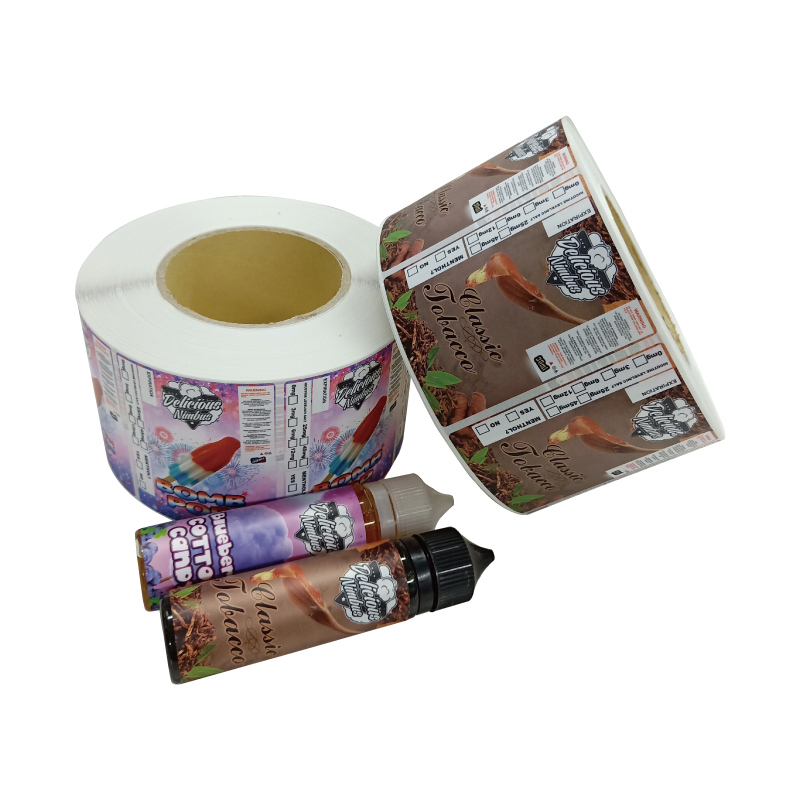 Vape bottle label