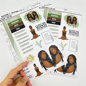 Custom kiss cut planner sticker sheet