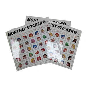 Custom Kiss Cut Clear Transparent Sticker Sheets