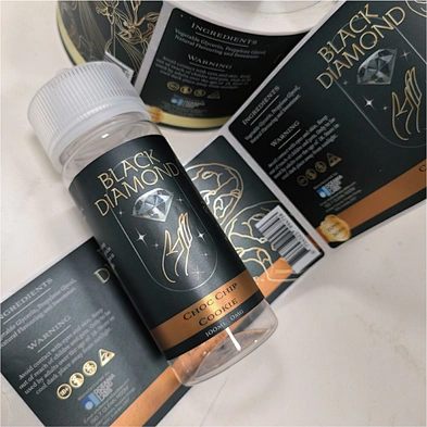 Custom Adhesive Printed Label Vape Bottel Plastics Metal Packaging Sticker Waterproof Labels