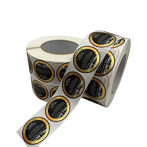 Custom Printing Metallic Foil Shiny Label for Cosmetic Package