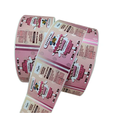 Custom Private Roll White Vinyl Label Organic Hemp Oil Logo Sticker Printing for 10 ml 30 ml 60ml Oil Bottle