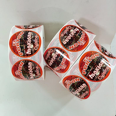 Custom Package Logo Sticker For Food