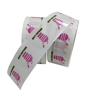 Custom Printing Clear Logo Sticker Label