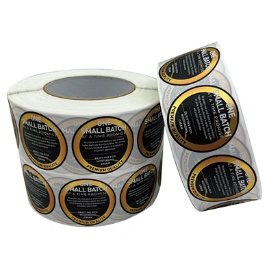 Custom Printing Metallic Foil Shiny Label for Cosmetic Package
