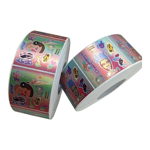 Custom Adhesive Vape Oil Label Sticker, Hemp Oil Product Packaging Adhesive Hologram Sticker Printing