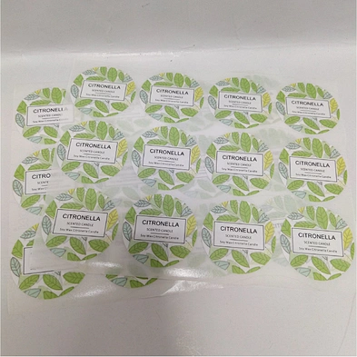 Custom Printing Candle Label Sticker