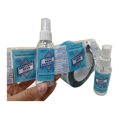 Custom Printing Clear Hand Sanitizer Label