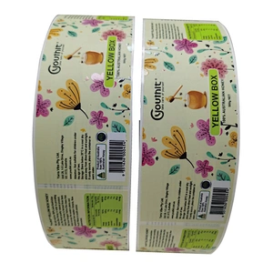 Custom Label with Spot UV for Honey Jar