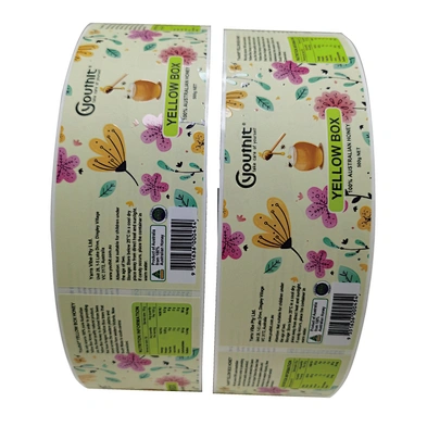Custom Label with Spot UV for Honey Jar