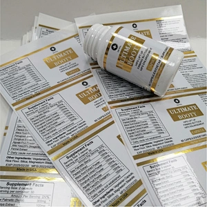 Custom Printing Health Care Products Supplement bottle label