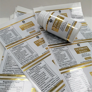 Custom Printing Health Care Products Supplement bottle label