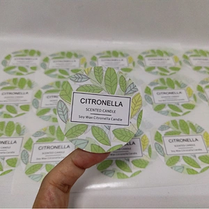 Custom Printing Candle Label Sticker