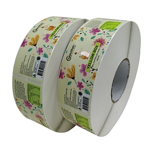 Custom Label with Spot UV for Honey Jar