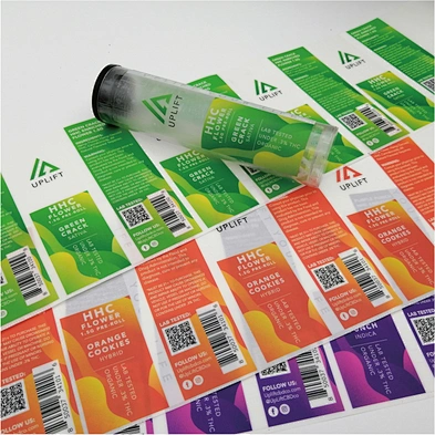Custom Printing Transparent Label Sticker