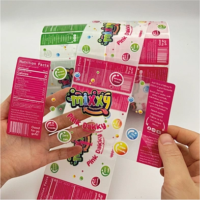 Custom Printing Clear Label for Juice Bottle