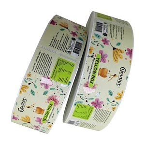 Custom Label with Spot UV for Honey Jar