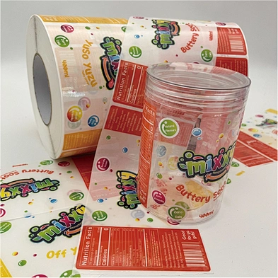 Custom Printing Clear Label for Juice Bottle