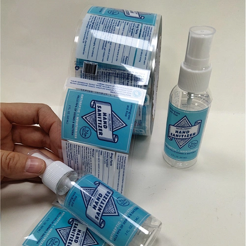 Custom Printing Clear Hand Sanitizer Label
