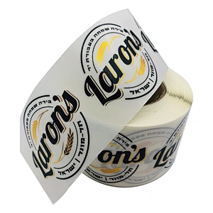 Custom Die Cut Clear Sticker with Gold Foil Stamping