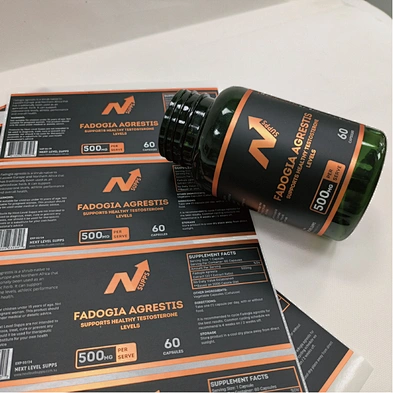 Custom Printing Health Care Products Supplement bottle label