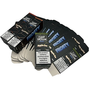 Custom Printed Metallic Foil Boxes for E-liquid Bottle
