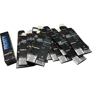 Custom Printed Metallic Foil Boxes for E-liquid Bottle