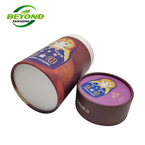Eco friendly  Recycled Eco Friendly CMYK Printing Cardboard Tube Paper Gift Box For Coffee Packaging