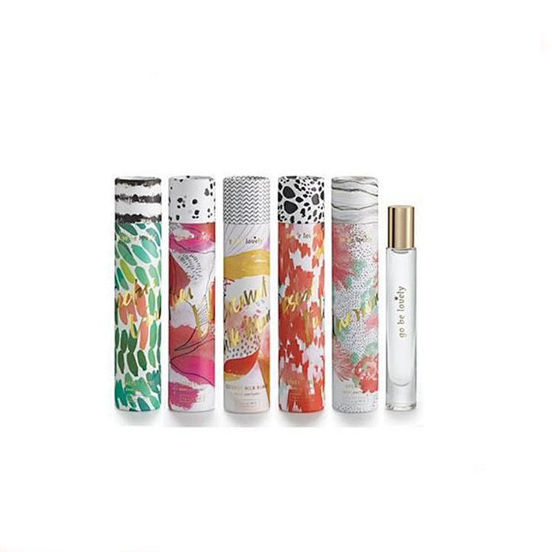 Luxury Custom Cylinder High Quality Cosmetic Cardboard Paper Gift Box For Perfume Packaging
