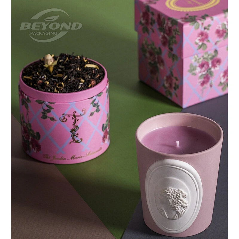 Wholesale Food Grade Tea Bag Round Cylinder Box Cardboard Kraft Tube Eco friendly Packaging Container For Loose Leaf Tea Package