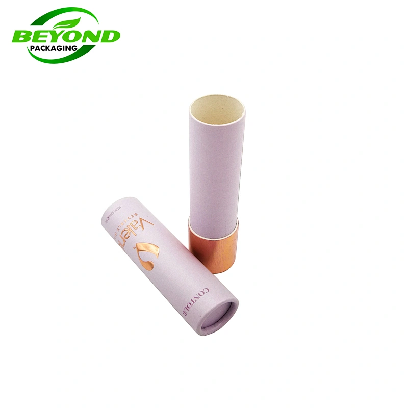 Luxury Biodegradable Cosmetic Empty Lip Gloss Packaging Paper Cardboard Tube Packaging