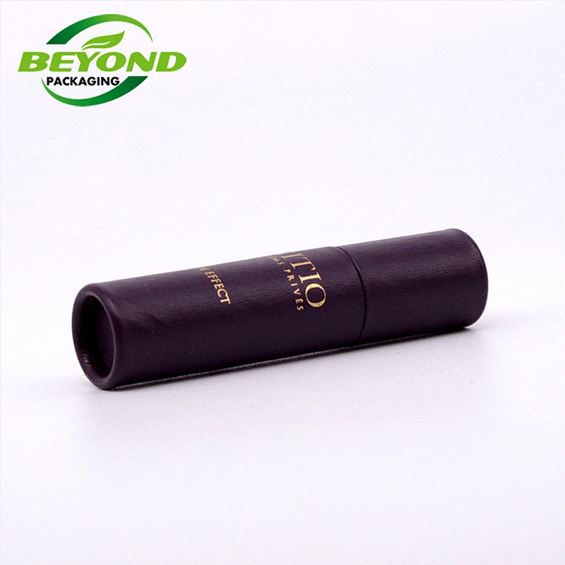 Custom Size Printing Cardboard Recycled Paper Tube Packaging Box For Lip Gloss Packaging