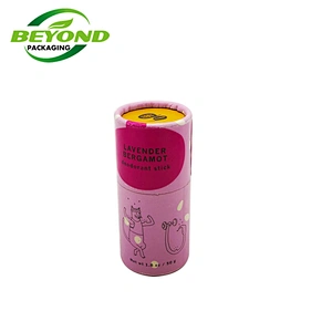Eco Friendly Custom Design Biodegradable Kraft Cardboard Recycled Envase Deodorant Directly Packaging Push Up Paper Tube Carton
